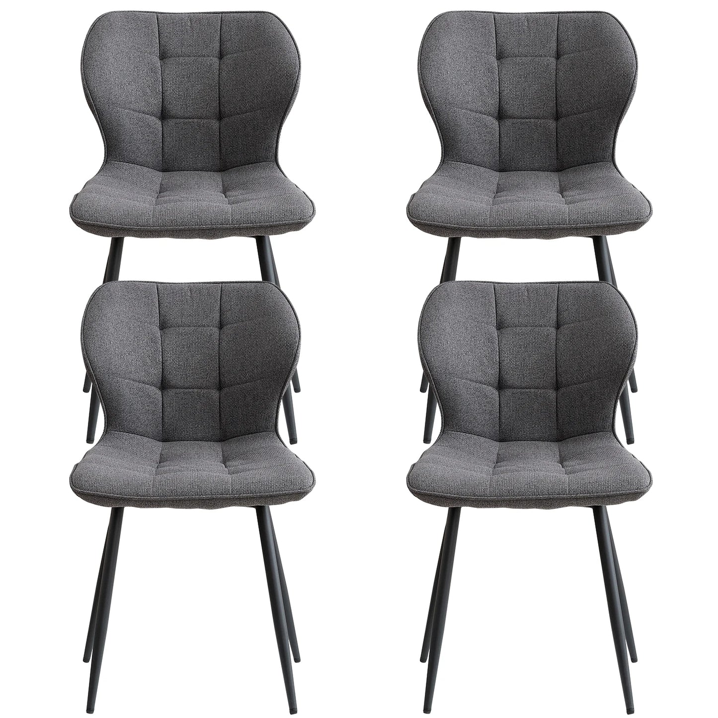 Chaise Cyril — finition noir, métal, design contemporain