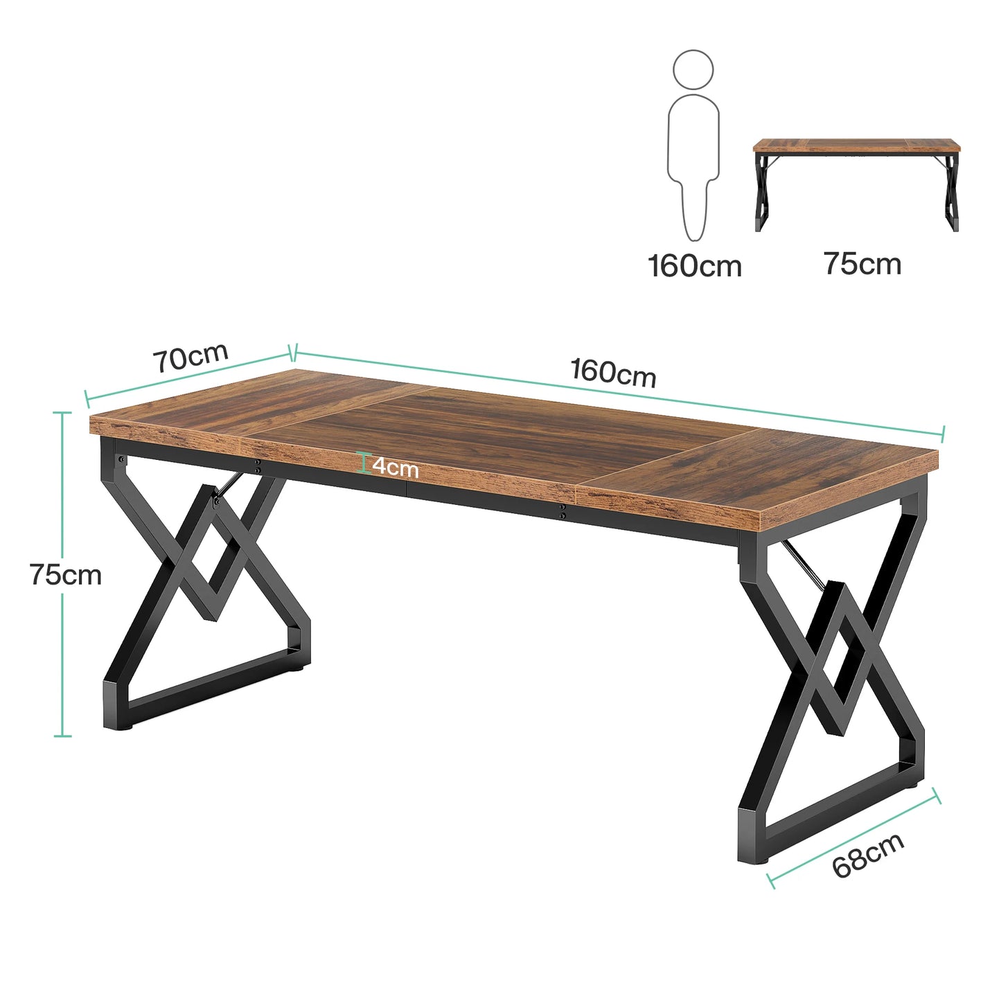 Bureau Grégoire — bois, métal