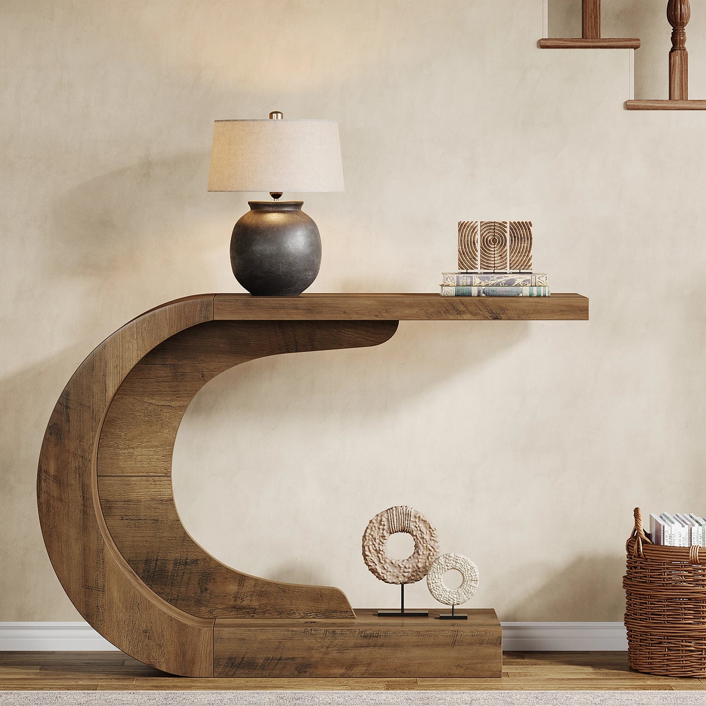 Table d'appoint Guy — bois, design contemporain