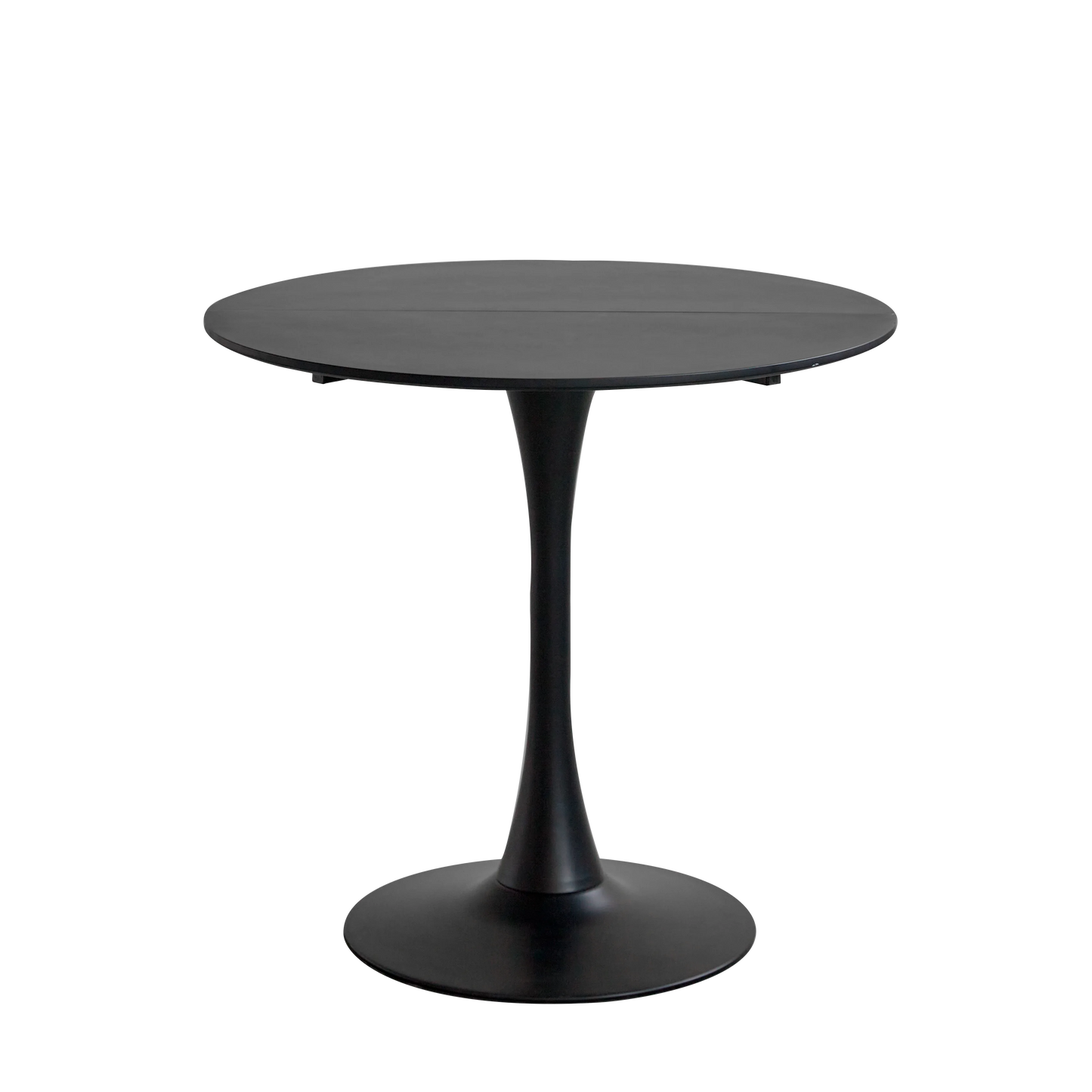 Table de salle à manger Odette — finition noir, design contemporain, ronde