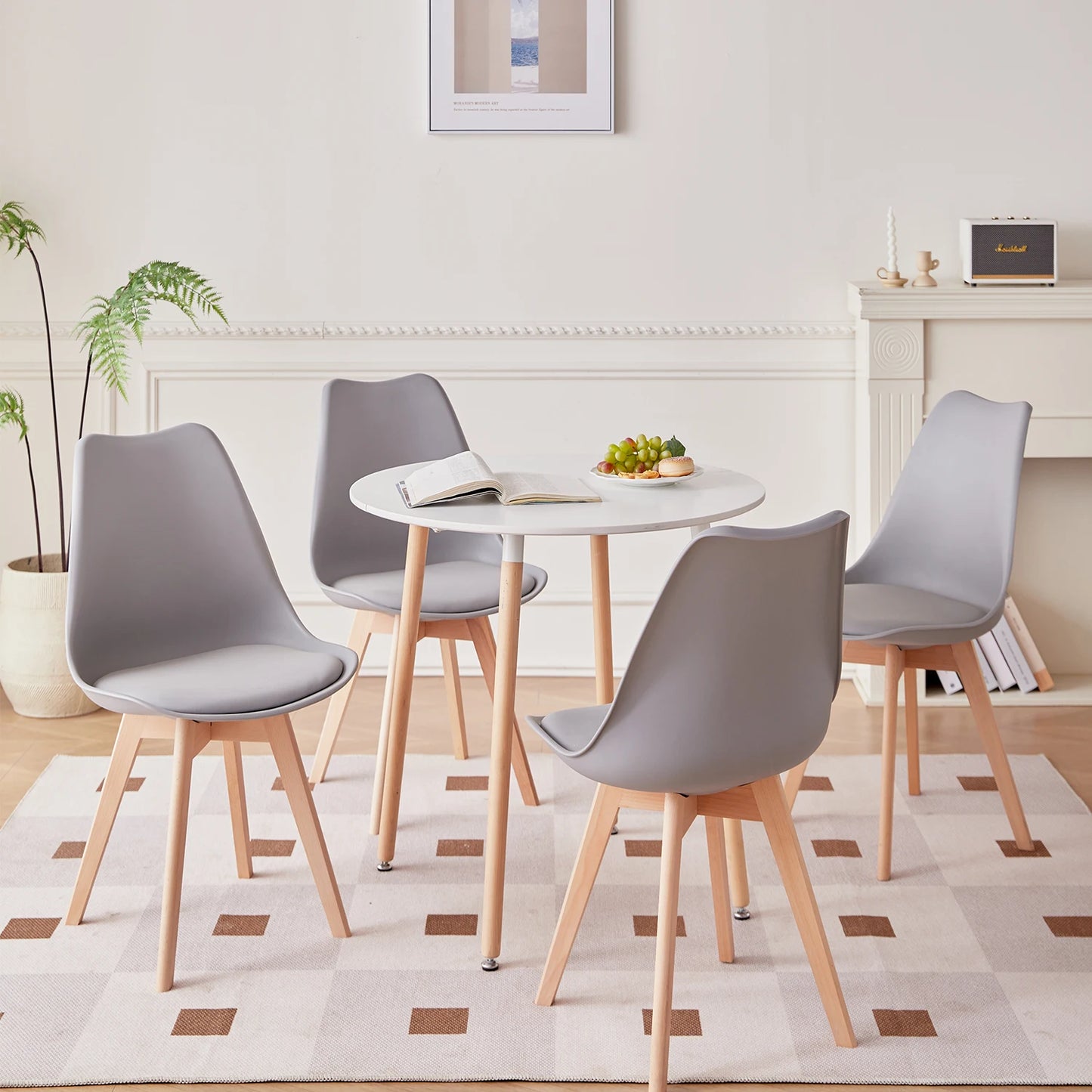 Chaise Constance — style nordique, ronde