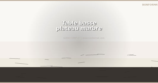 Table basse plateau marbre : le luxe accessible