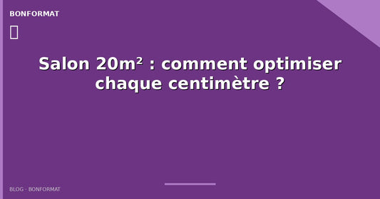 Salon 20m² : comment optimiser chaque centimètre ?