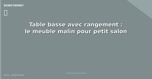Table basse avec rangement : le meuble malin pour petit salon