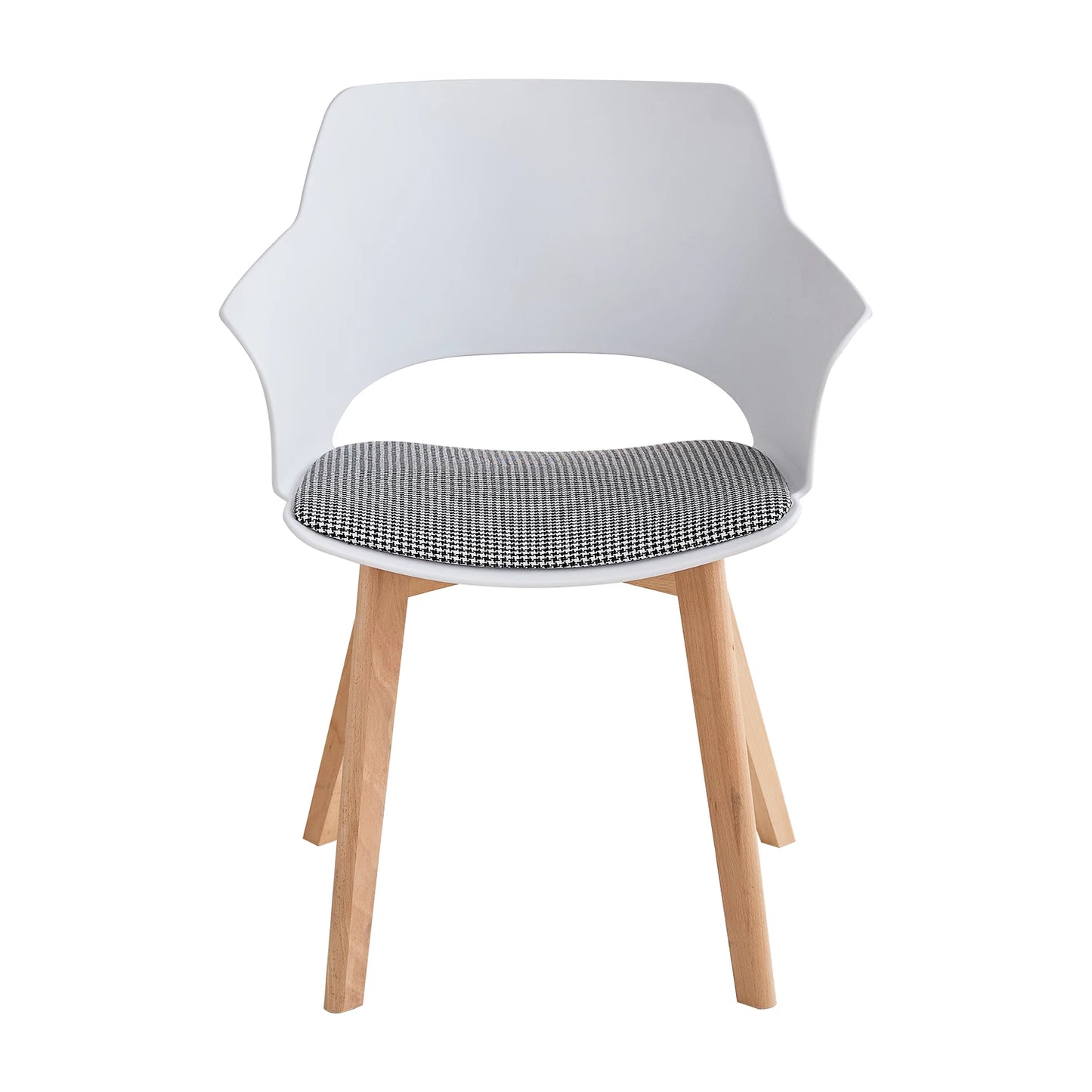 Chaise Lorraine — bois, design contemporain, avec accoudoirs