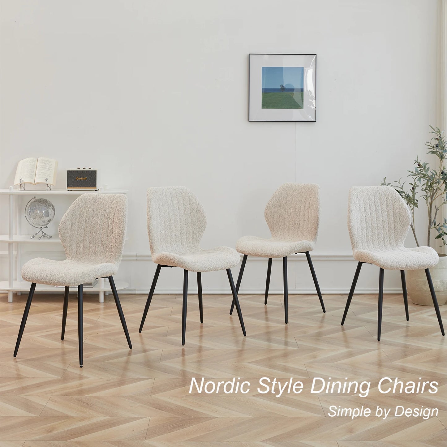 Chaise Marthe — métal, lot de 6