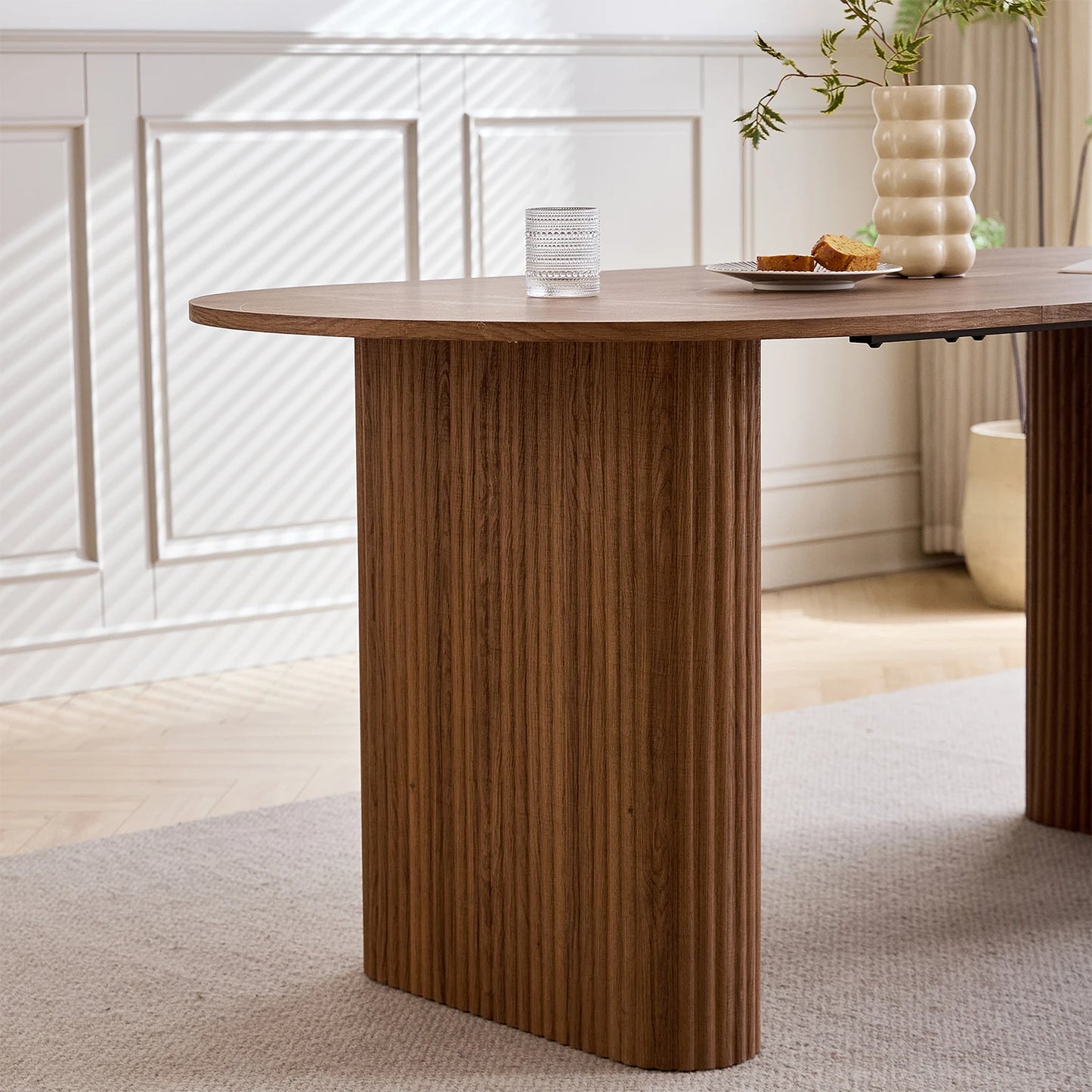 Table de salle à manger Prudence — bois, design contemporain