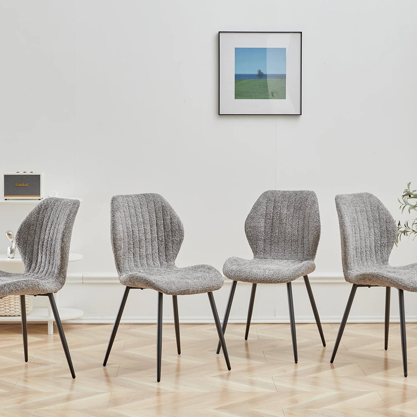 Chaise Marthe — métal, lot de 6