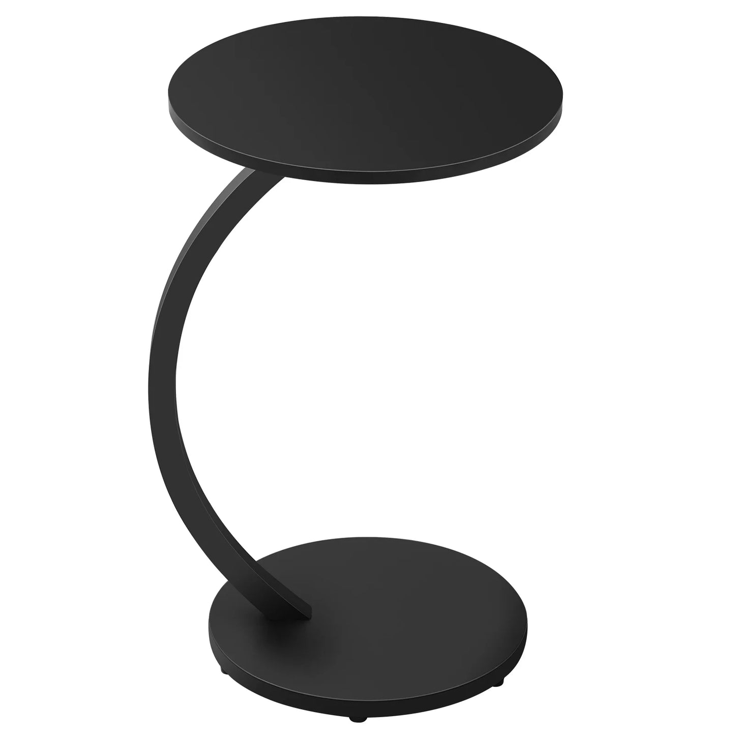 WOLTU C Shape Side Table Computer Tea Coffee Table Small Round Corner Sofa Table for Couch Bedroom Household