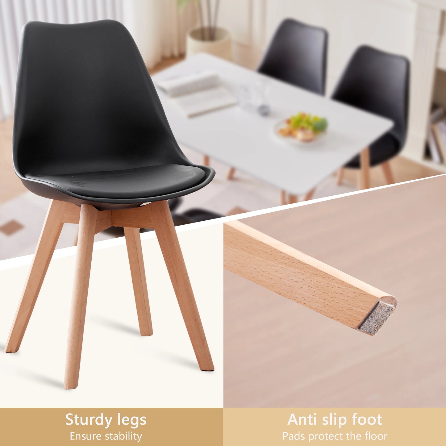 Chaise Maurice — bois, style nordique