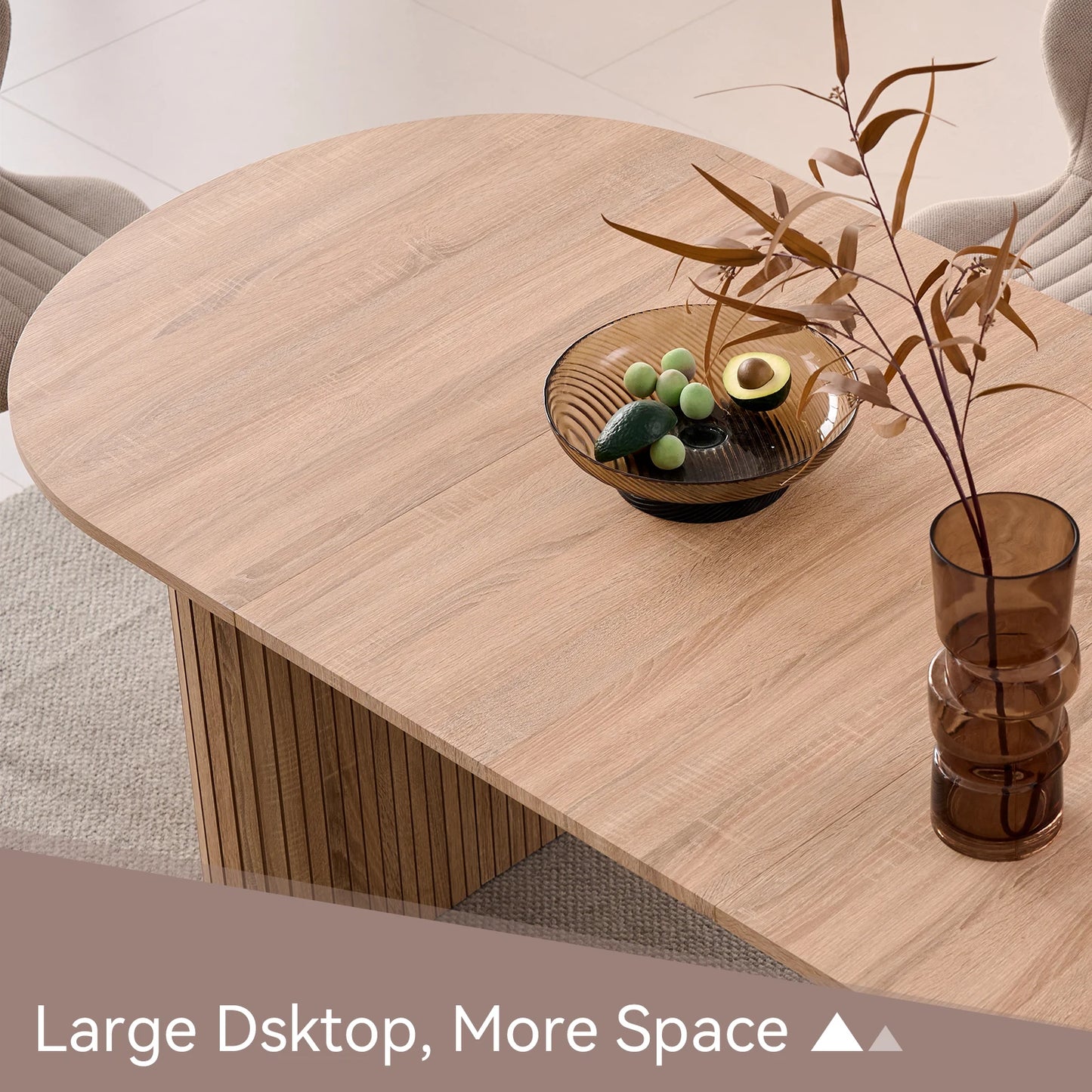 Table de salle à manger Prudence — bois, design contemporain
