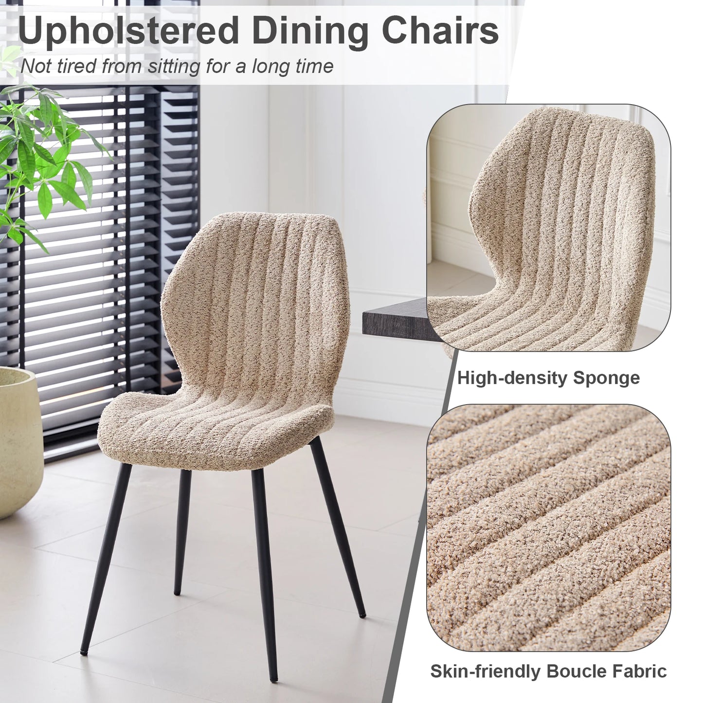 Chaise Marthe — métal, lot de 6