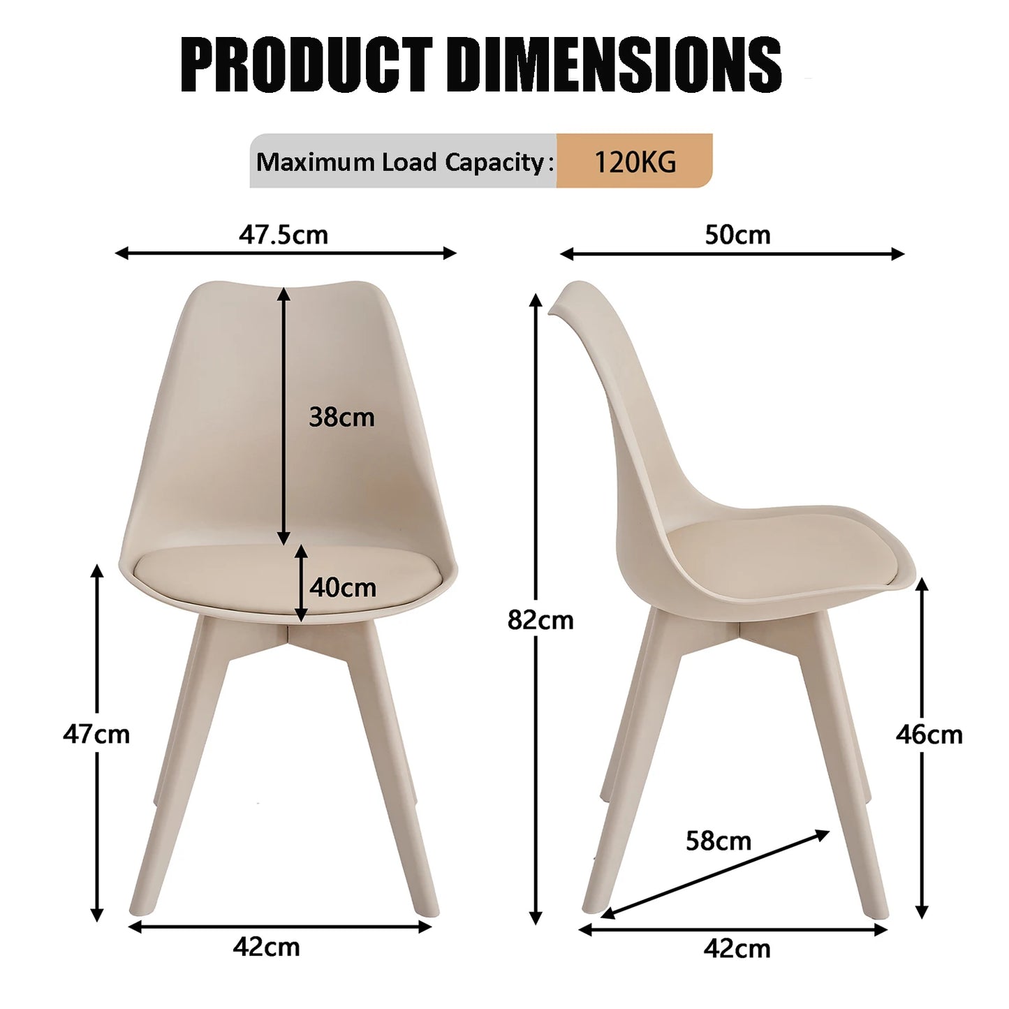 Chaise Martin — finition noir, design contemporain