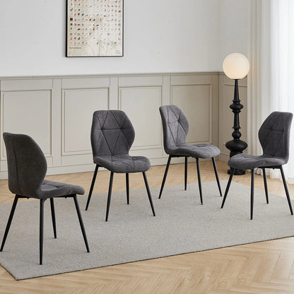 Chaise Valère — métal, lot de 6