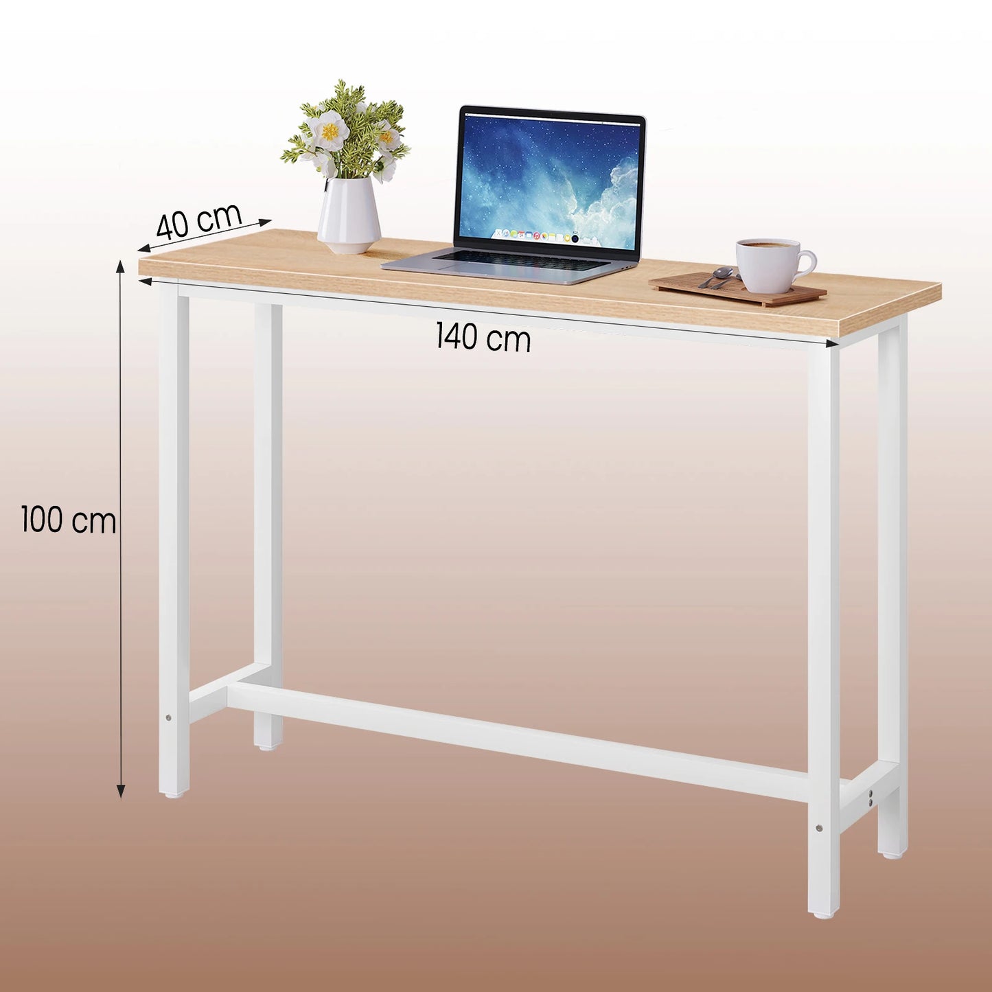 WOLTU Bar Kitchen Table Breakfast Dining Coffee Tea Table with Footrest Entrance Table Side Table Sideboards for Living Room