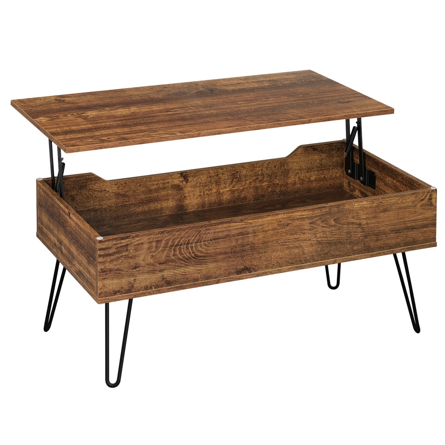 WOLTU Coffee Table with Hidden Storage Height-Adjustable Sofa Side Table Top  for Living Room Office Home Decor
