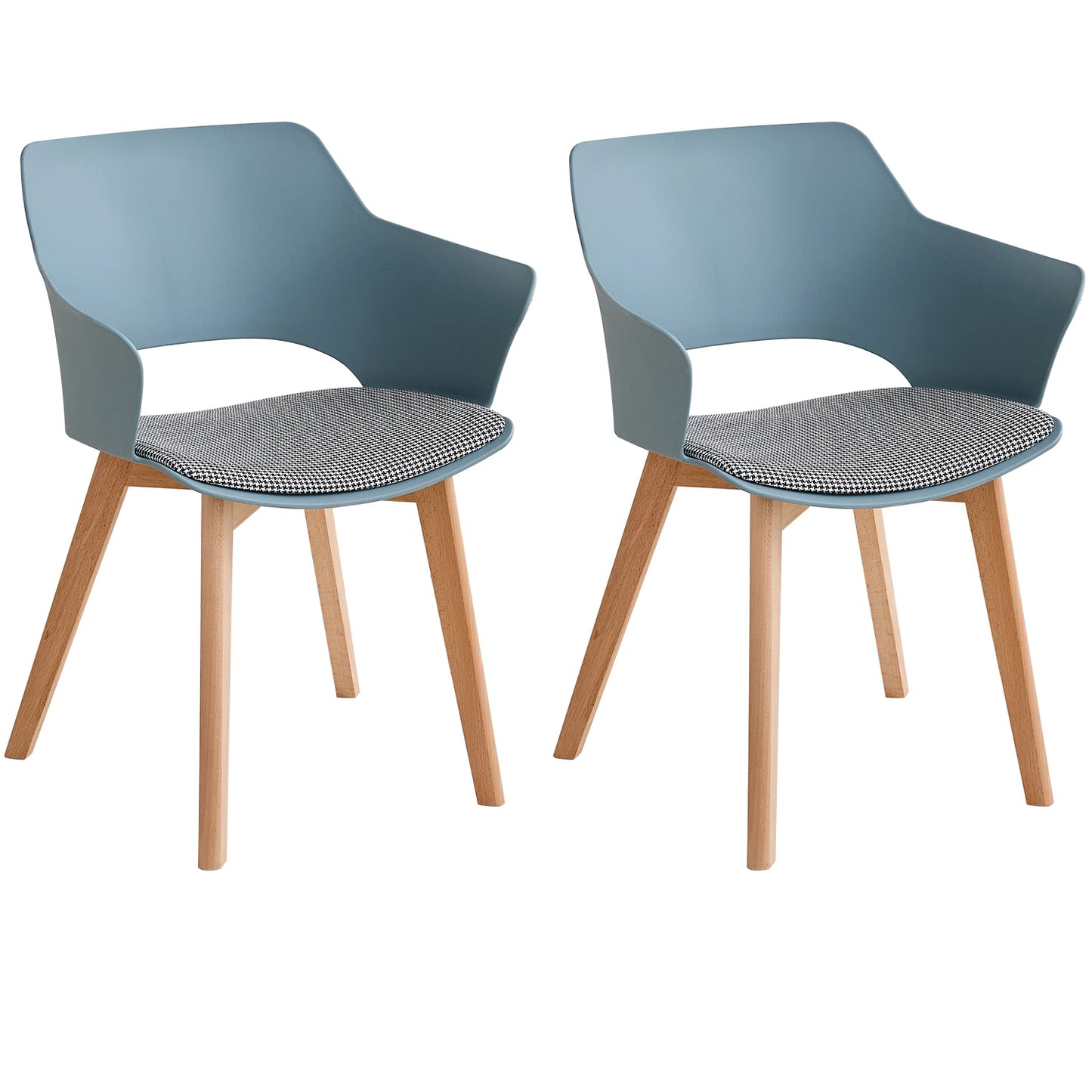 Chaise Lorraine — bois, design contemporain, avec accoudoirs