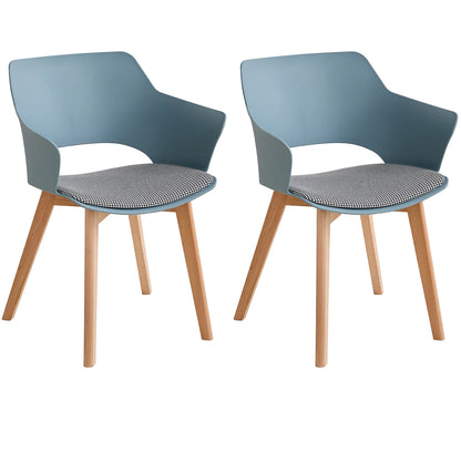 Chaise Lorraine — bois, design contemporain, avec accoudoirs