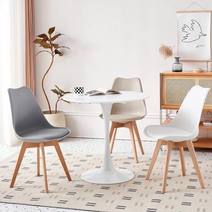 Table de salle à manger Odette — finition noir, design contemporain, ronde