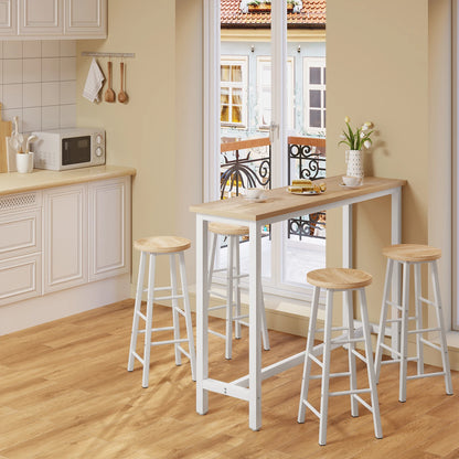 WOLTU Bar Kitchen Table Breakfast Dining Coffee Tea Table with Footrest Entrance Table Side Table Sideboards for Living Room