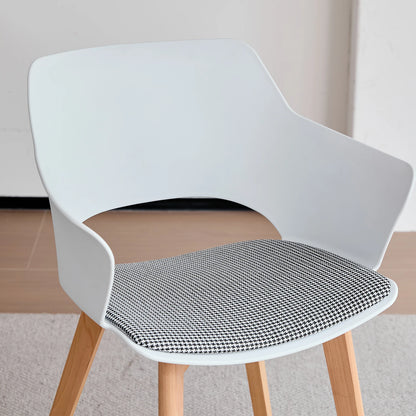 Chaise Lorraine — bois, design contemporain, avec accoudoirs