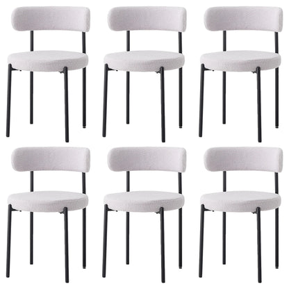Chaise Sacha — velours, lot de 6