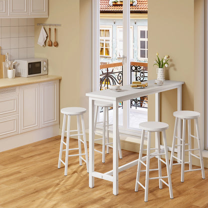 WOLTU Bar Kitchen Table Breakfast Dining Coffee Tea Table with Footrest Entrance Table Side Table Sideboards for Living Room