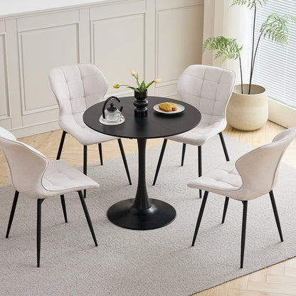 Chaise Cyril — finition noir, métal, design contemporain