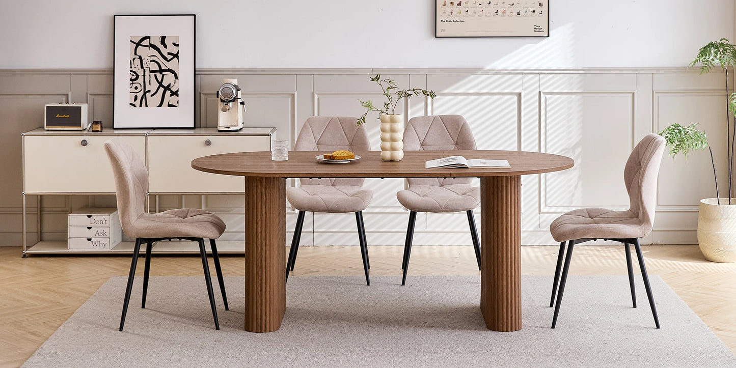 Table de salle à manger Prudence — bois, design contemporain