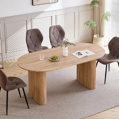 Table de salle à manger Prudence — bois, design contemporain