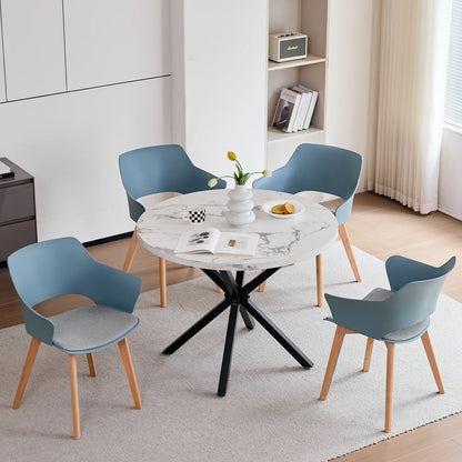 Chaise Lorraine — bois, design contemporain, avec accoudoirs