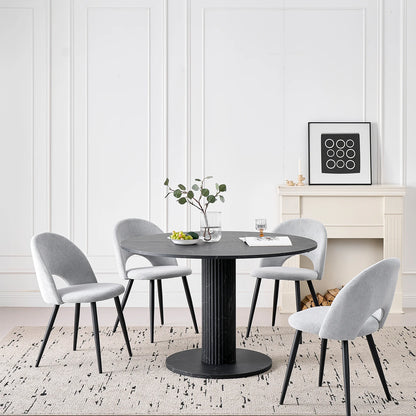 Table de salle à manger Fanny — bois massif, design contemporain, ronde