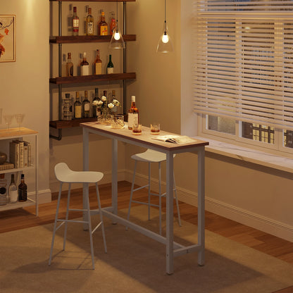 WOLTU Bar Kitchen Table Breakfast Dining Coffee Tea Table with Footrest Entrance Table Side Table Sideboards for Living Room