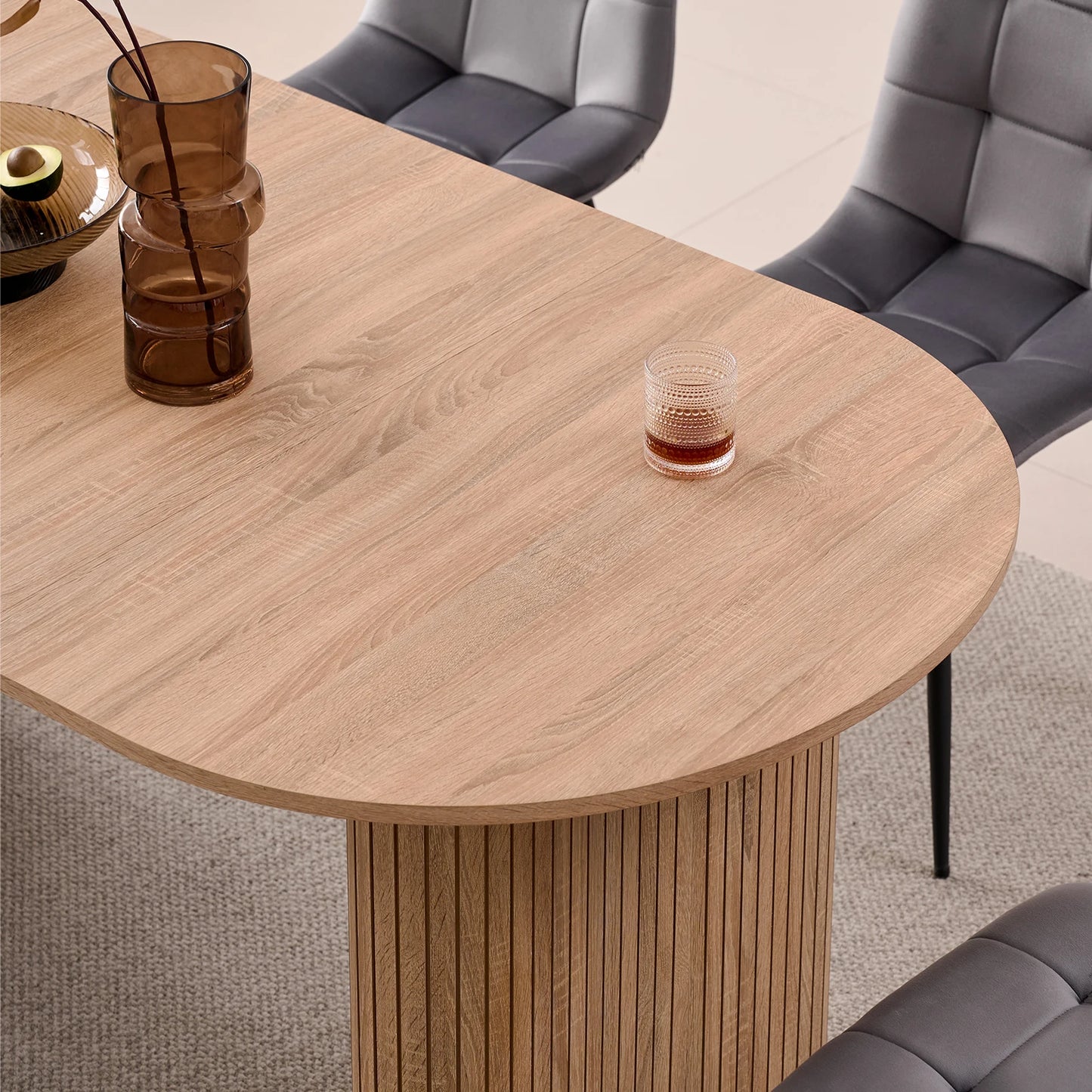 Table de salle à manger Prudence — bois, design contemporain