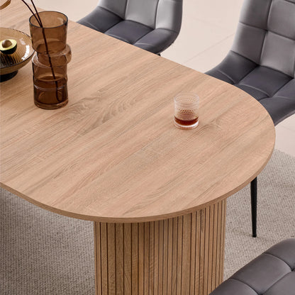 Table de salle à manger Prudence — bois, design contemporain