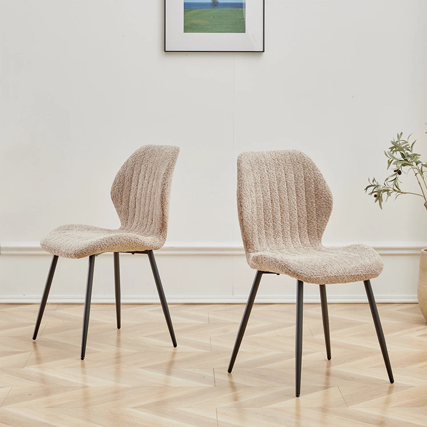 Chaise Marthe — métal, lot de 6
