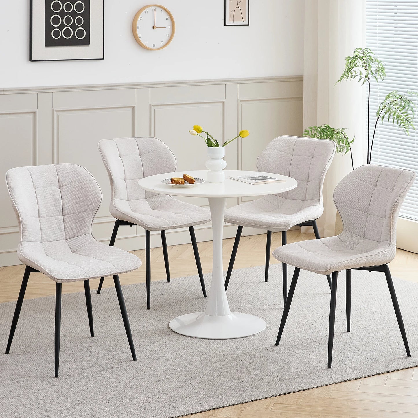 Chaise Cyril — finition noir, métal, design contemporain
