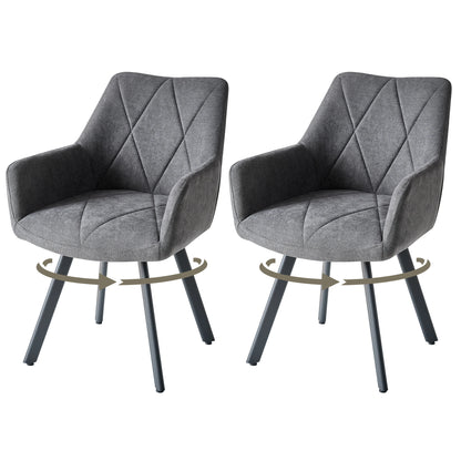 Chaise Romain — métal, design contemporain, assise pivotante, avec accoudoirs