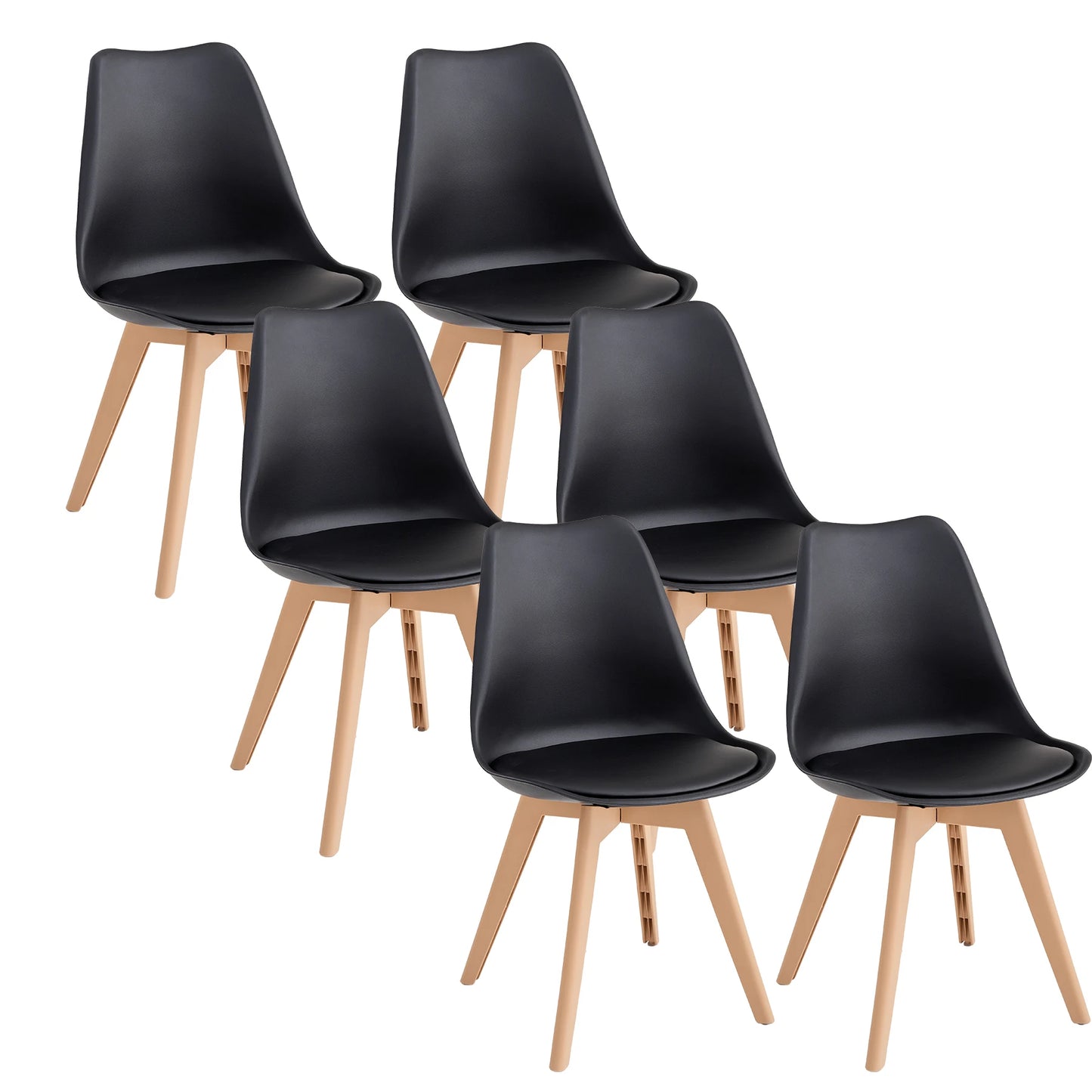 Chaise Martin — finition noir, design contemporain