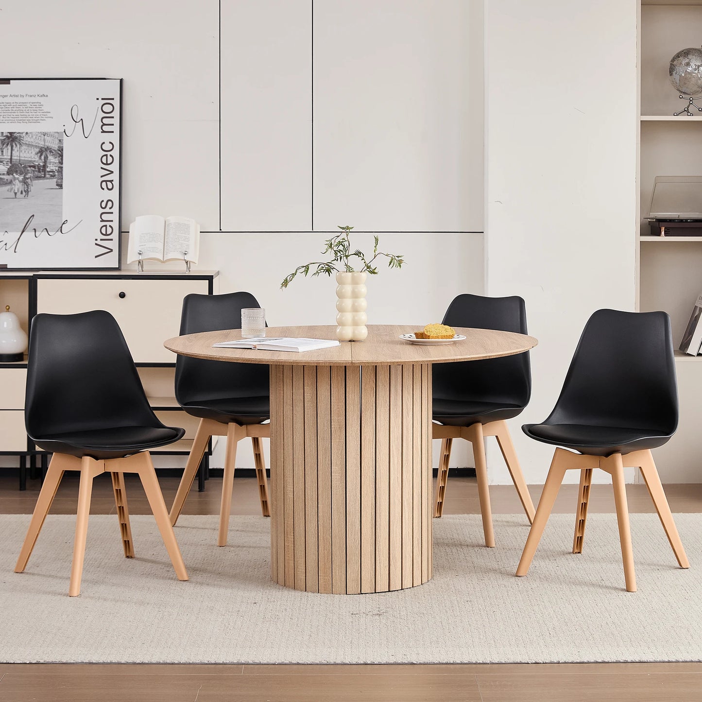 Chaise Martin — finition noir, design contemporain
