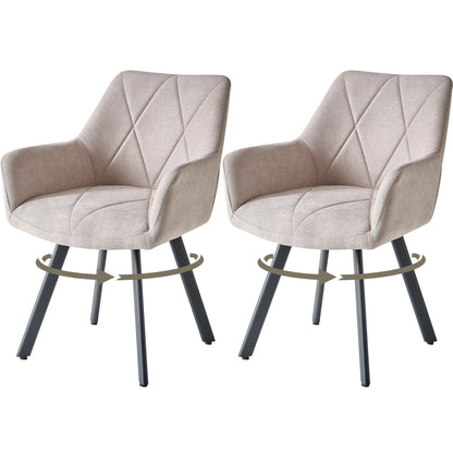 Chaise Romain — métal, design contemporain, assise pivotante, avec accoudoirs