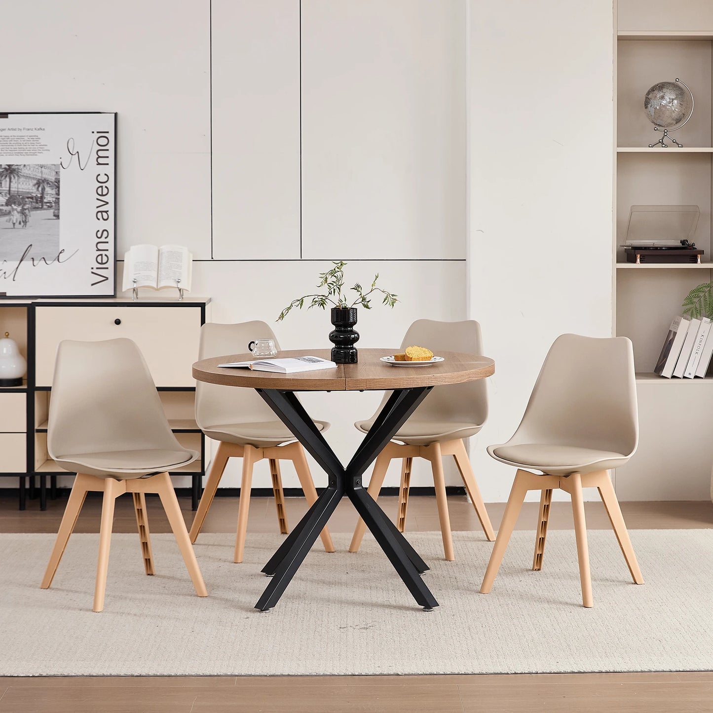 Chaise Martin — finition noir, design contemporain