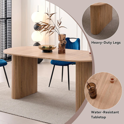 Table de salle à manger Prudence — bois, design contemporain