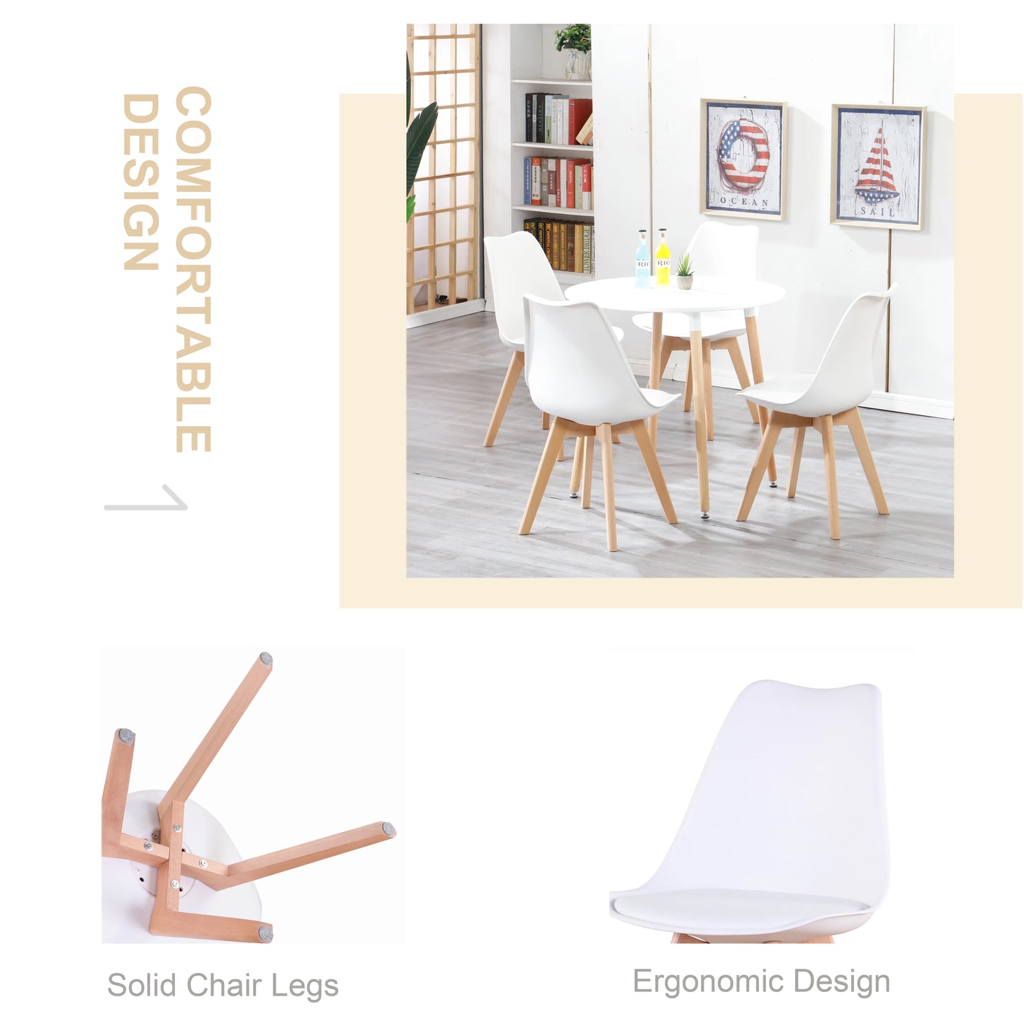 Chaise Maurice — bois, style nordique