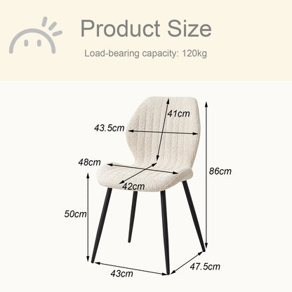 Chaise Marthe — métal, lot de 6