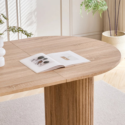 Table de salle à manger Prudence — bois, design contemporain