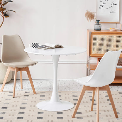 Table de salle à manger Odette — finition noir, design contemporain, ronde