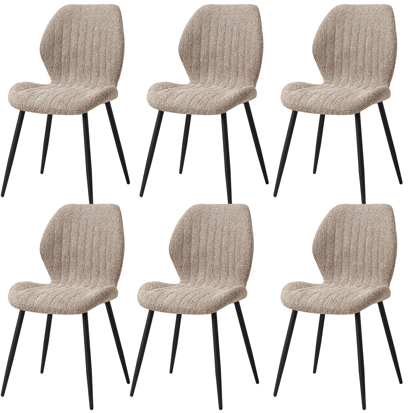 Chaise Marthe — métal, lot de 6