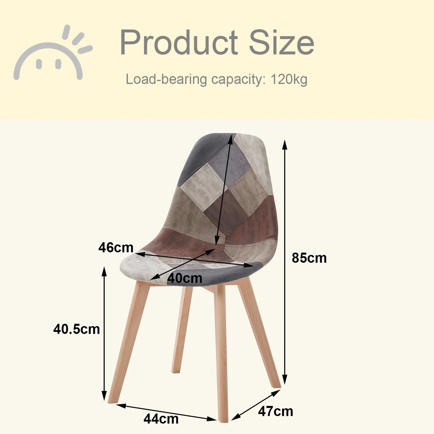 Chaise Claire — style nordique, ronde