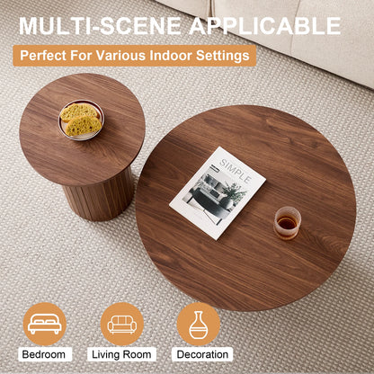 Table basse Prosper — bois, ronde
